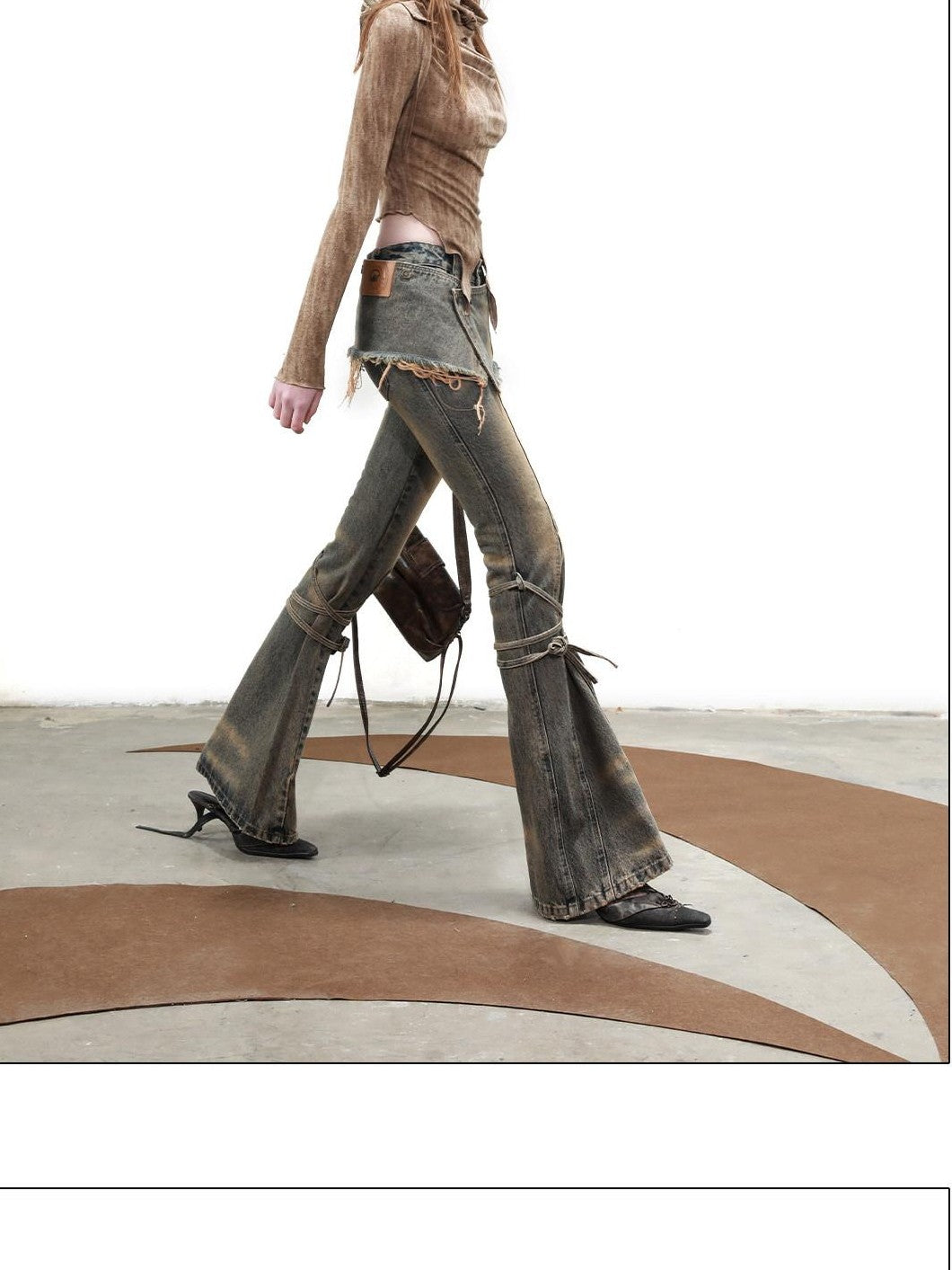 NORTH NODE Detachable Neck Scarf Knit Slim Bardot Women&