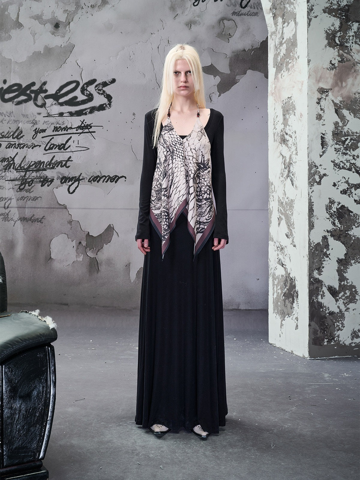 NORTH_NODE_Detachable_Scarf_Beaded_Print_Wrap_Women&