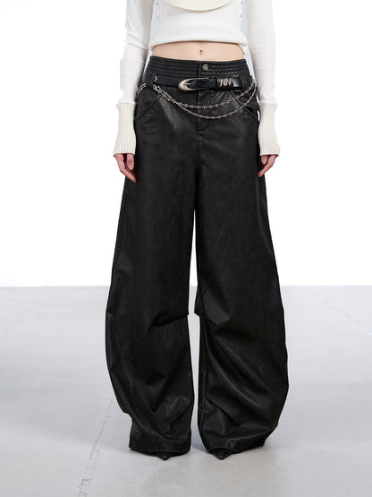 NORTH_NODE_Devil_City_Sand_Washed_Pleated_Pocket_Wide_Waist_Women&