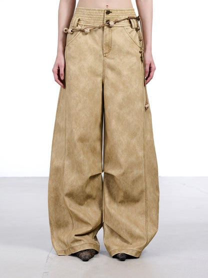 NORTH_NODE_Devil_City_Sand_Washed_Pleated_Pocket_Wide_Waist_Women&