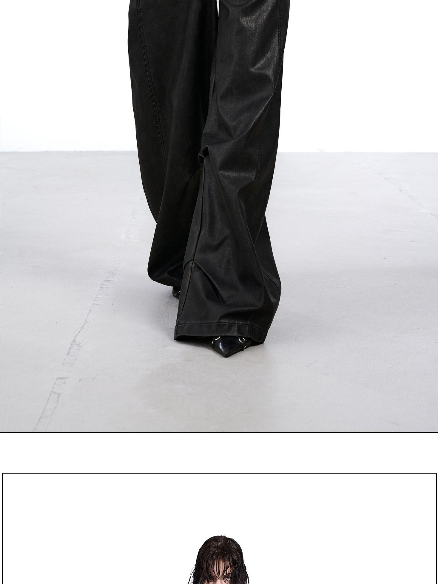 NORTH NODE Devil City Sand Washed Pleated Pocket Wide Waist Women&