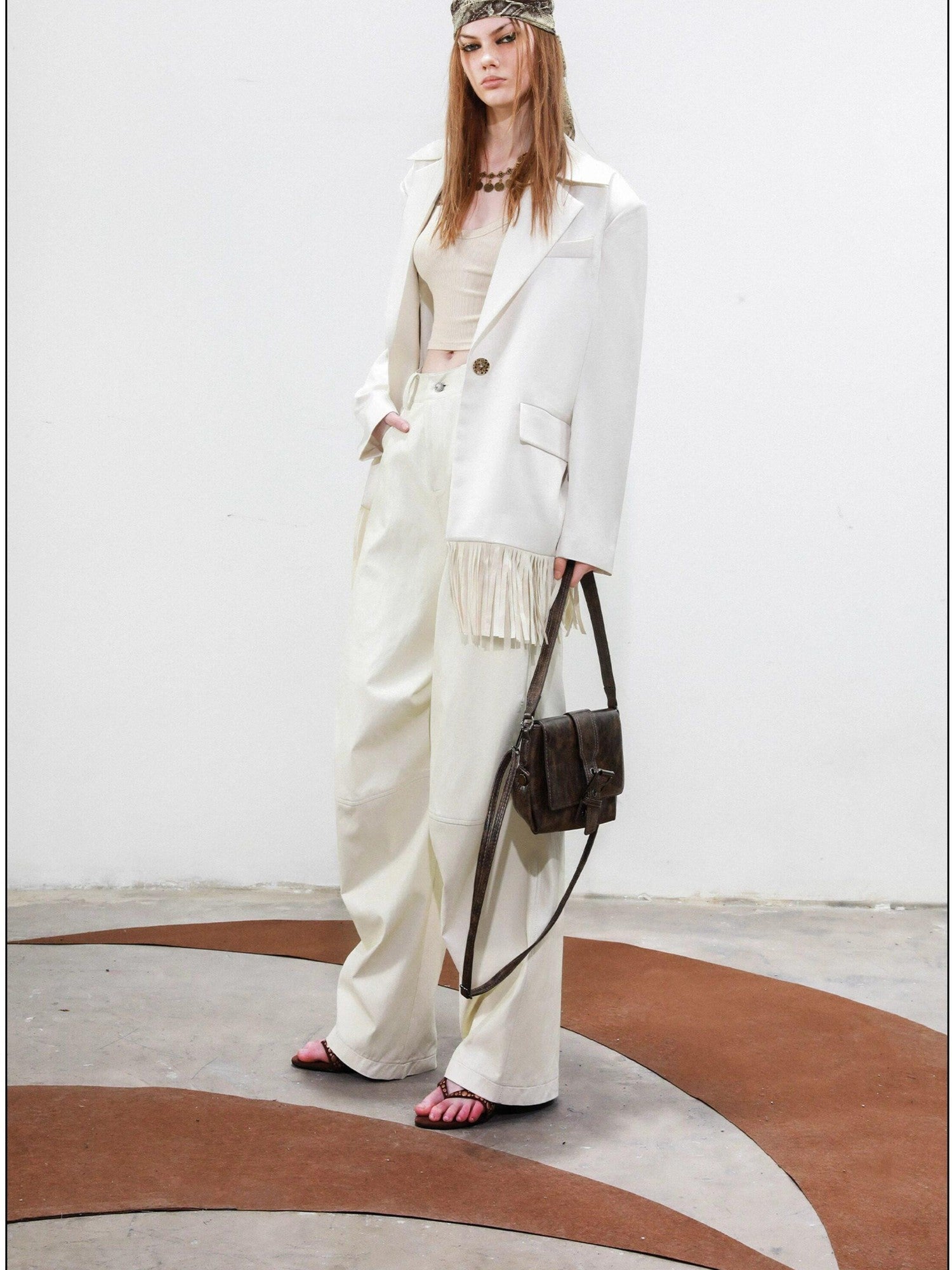 NORTH NODE Disco Tassel Oversized Relaxed Silhouette Women&
