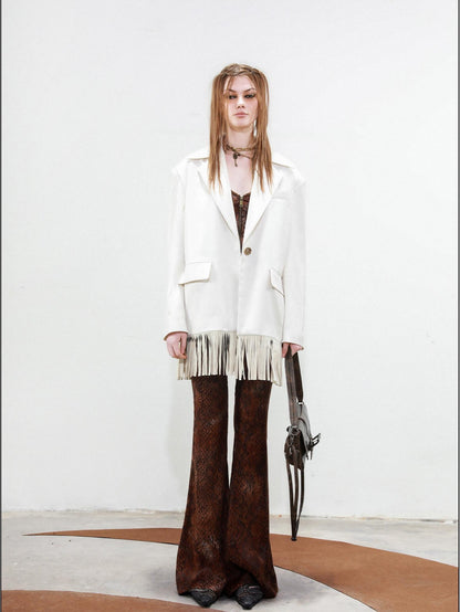 NORTH NODE Disco Tassel Oversized Relaxed Silhouette Women&