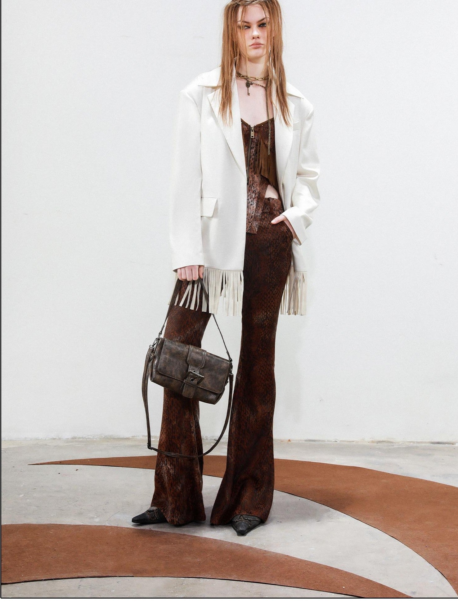 NORTH NODE Disco Tassel Oversized Relaxed Silhouette Women&