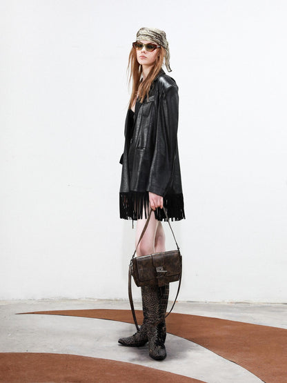 NORTH NODE Disco Tassel Oversized Relaxed Silhouette Women&
