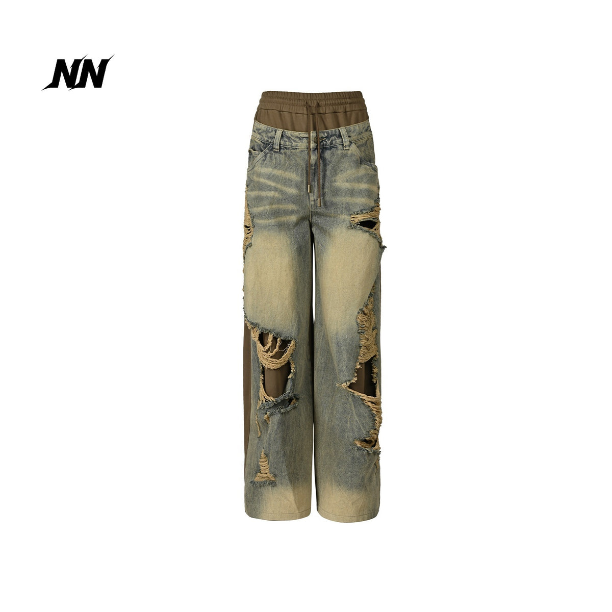 NORTH_NODE_Distressed_Spliced_Double_Waist_Punk_Women&