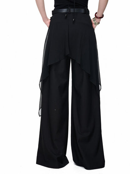 NORTH NODE Draped Beaded Chiffon Spliced Slimming Women&