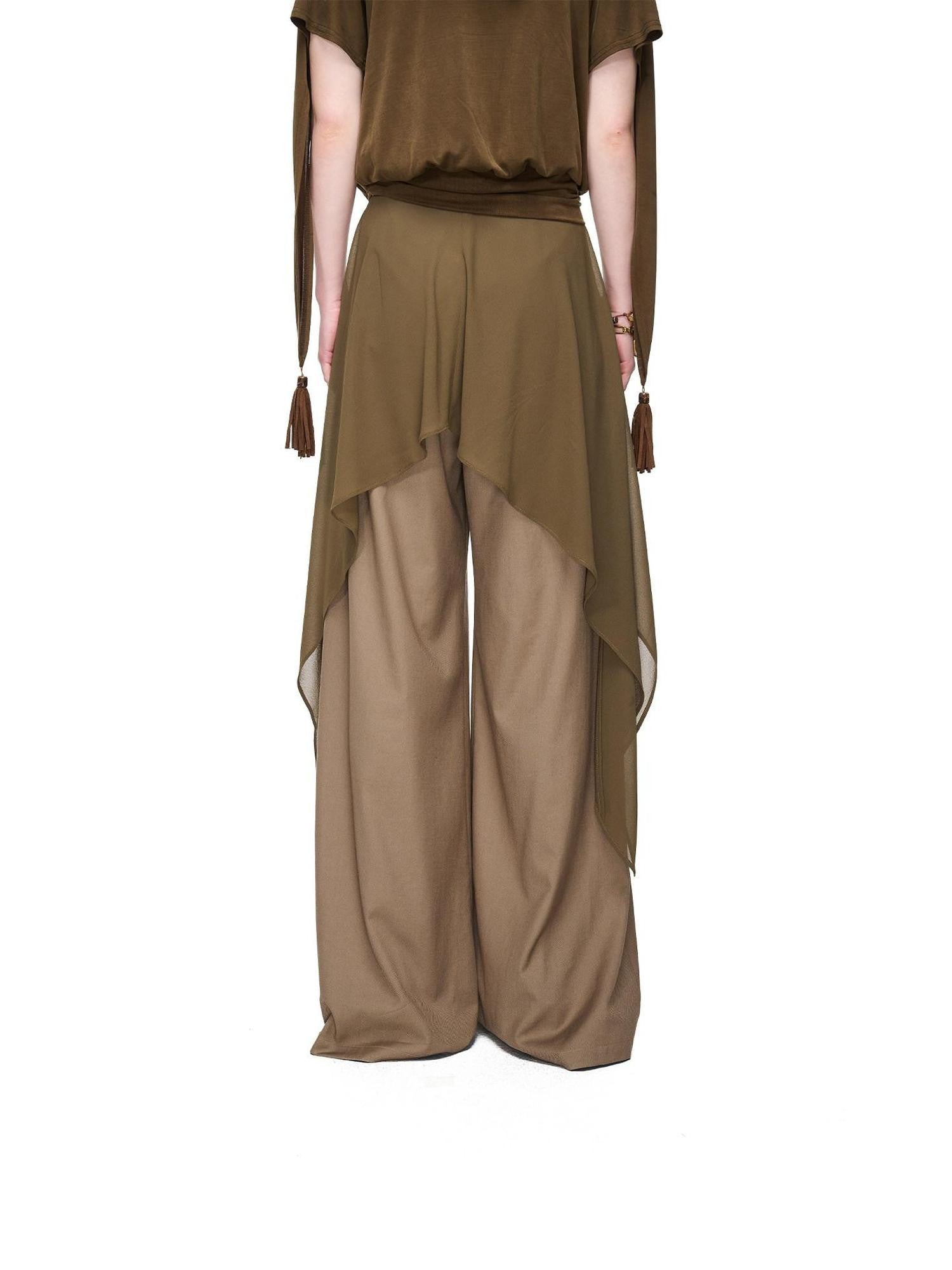 NORTH NODE Draped Beaded Chiffon Spliced Slimming Women&