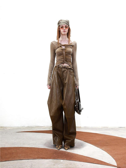 NORTH NODE Draped Deconstructed Tapered Women&