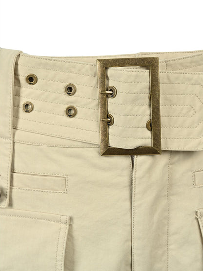 NORTH NODE Earth Tone Utility Pocket Zipper Women&