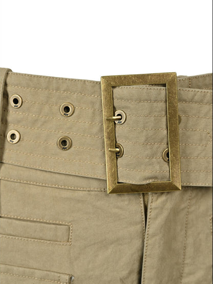 NORTH NODE Earth Tone Utility Pocket Zipper Women&