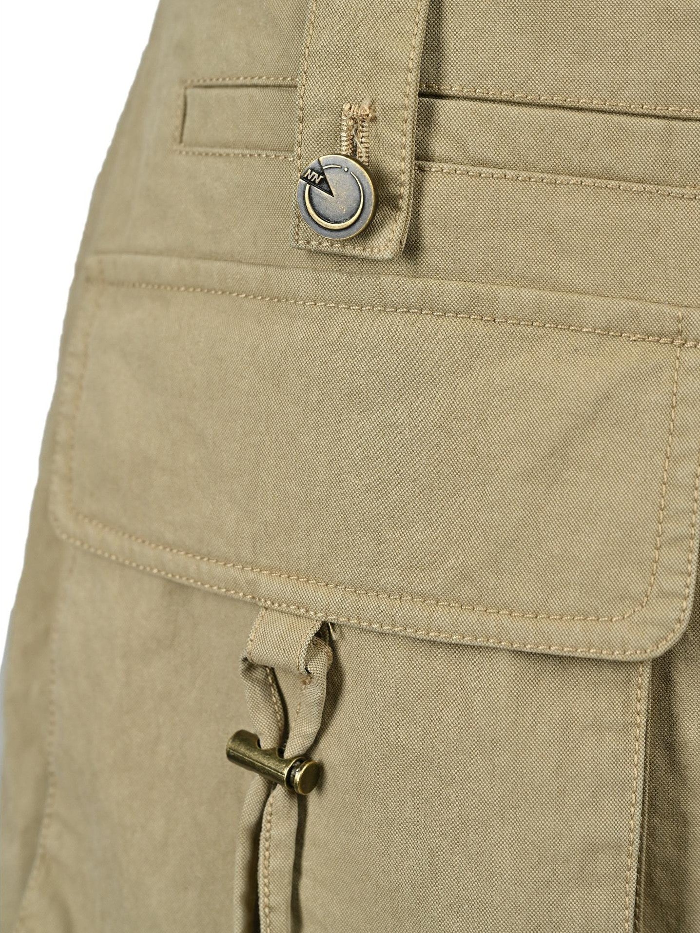 NORTH NODE Earth Tone Utility Pocket Zipper Women&