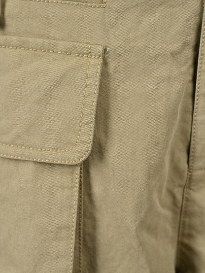 NORTH NODE Earth Tone Utility Pocket Zipper Women&