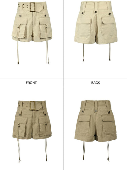 NORTH NODE Earth Tone Utility Pocket Zipper Women&