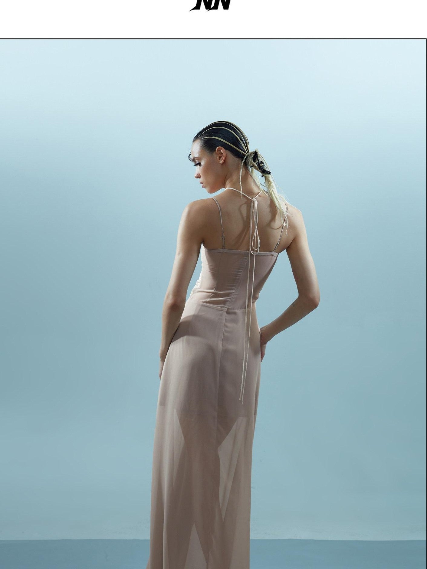 NORTH NODE Elegant Beaded Ruched Strappy Women&