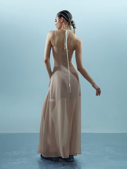 NORTH NODE Elegant Beaded Ruched Strappy Women&