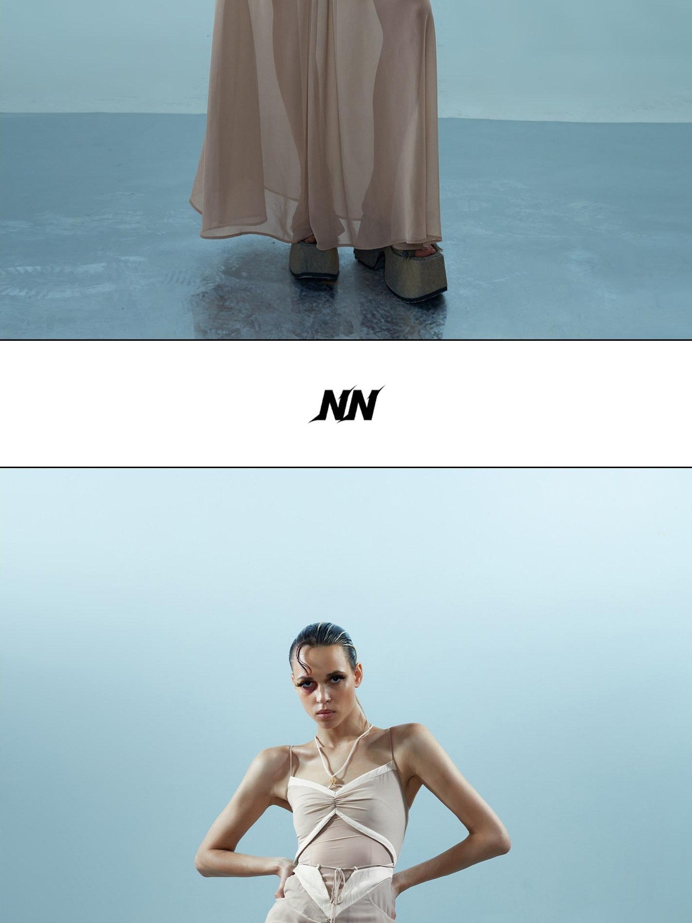 NORTH NODE Elegant Beaded Ruched Strappy Women&