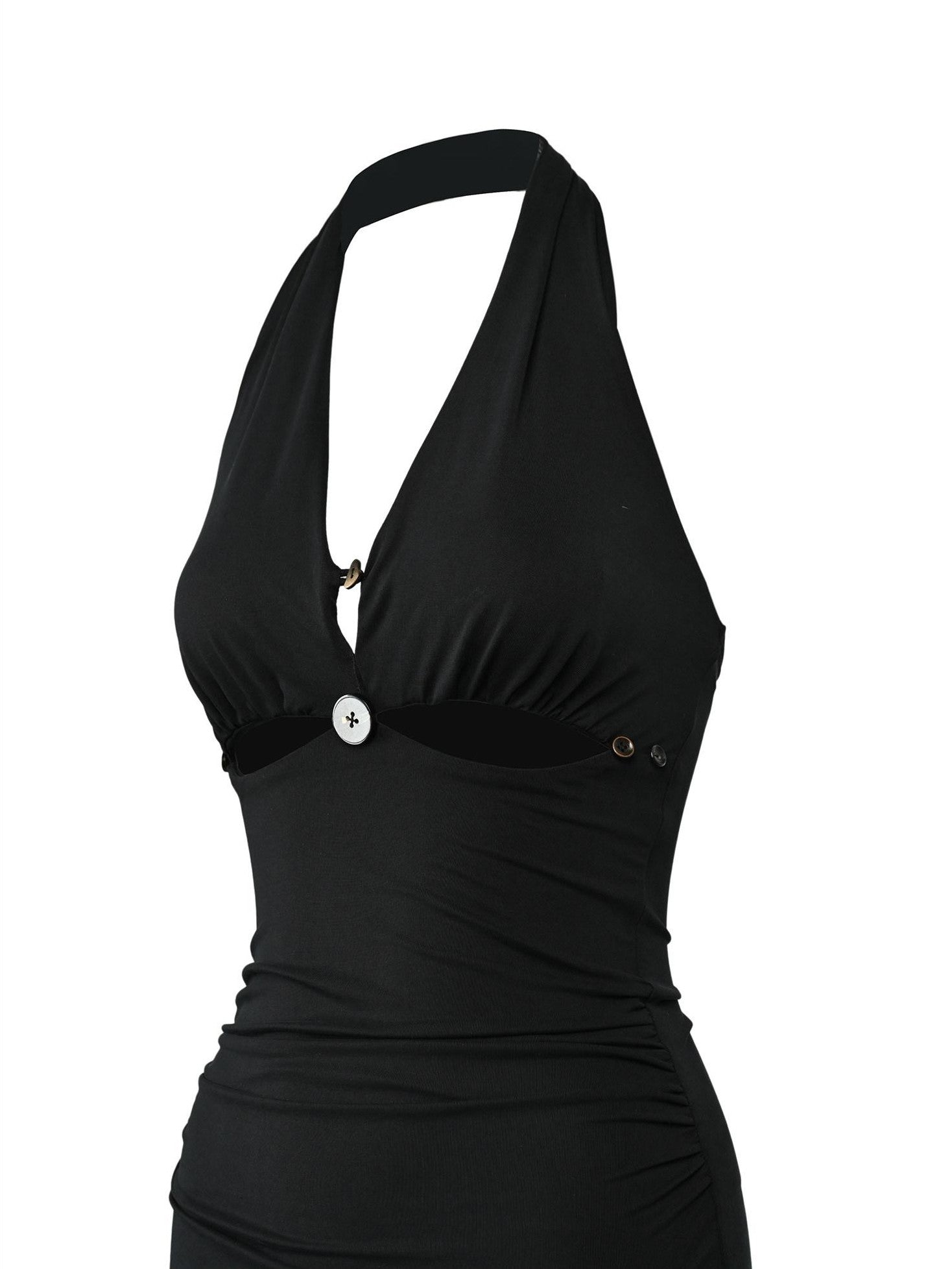 NORTH NODE Eye Hollow Cutout Halter Neck Slim Fit Women&