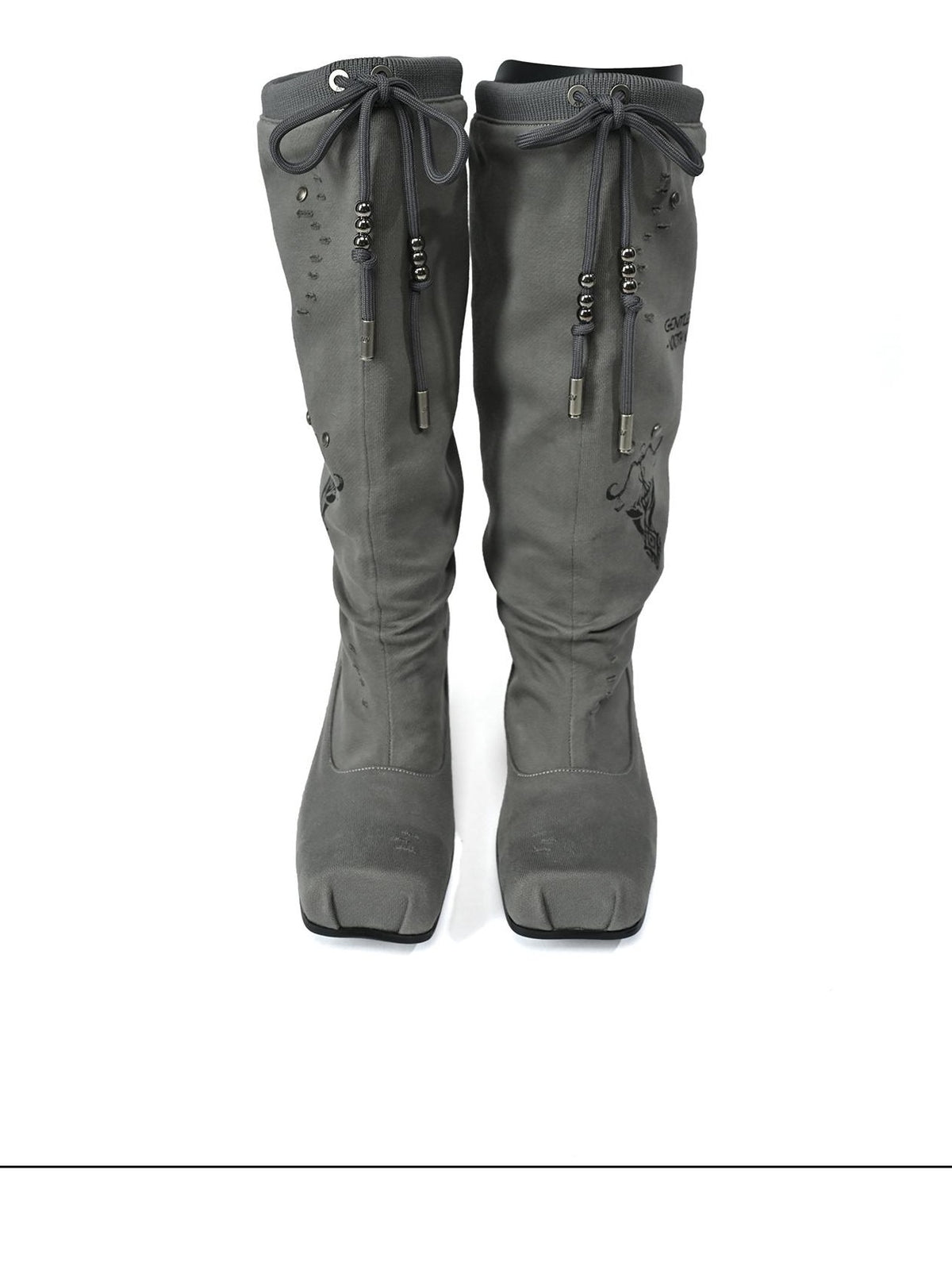 NORTH NODE Fashion Lace Up Fabric Pu Women&