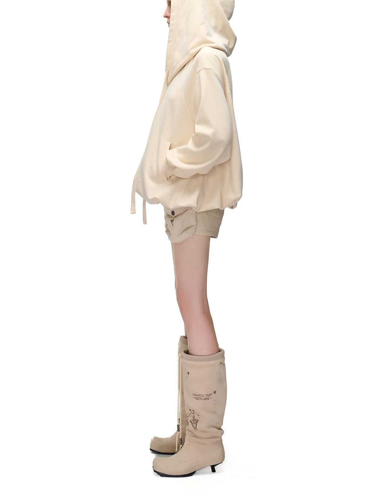NORTH NODE Fashion Lace Up Fabric Pu Women&