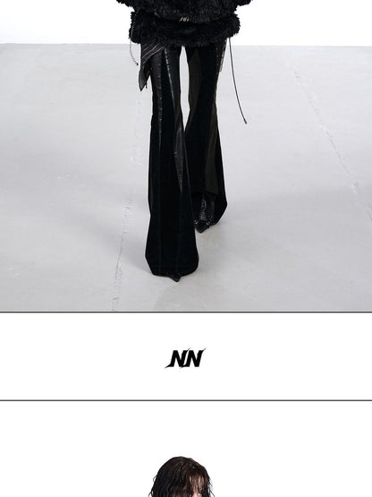 NORTH NODE Faux Fur Lapel Cropped Loose Women&