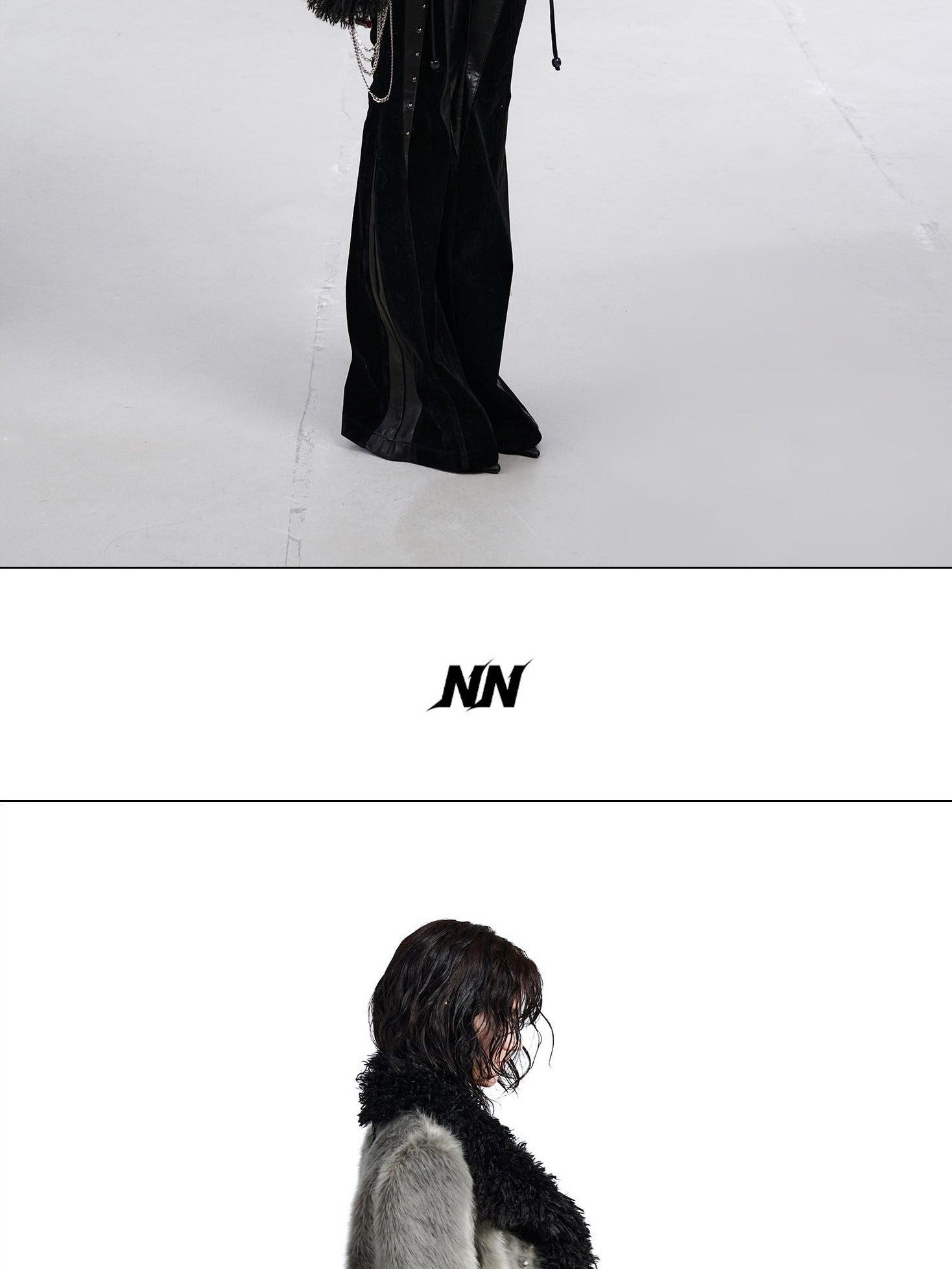 NORTH NODE Faux Fur Patchwork Handmade Buttons Lapel Women&