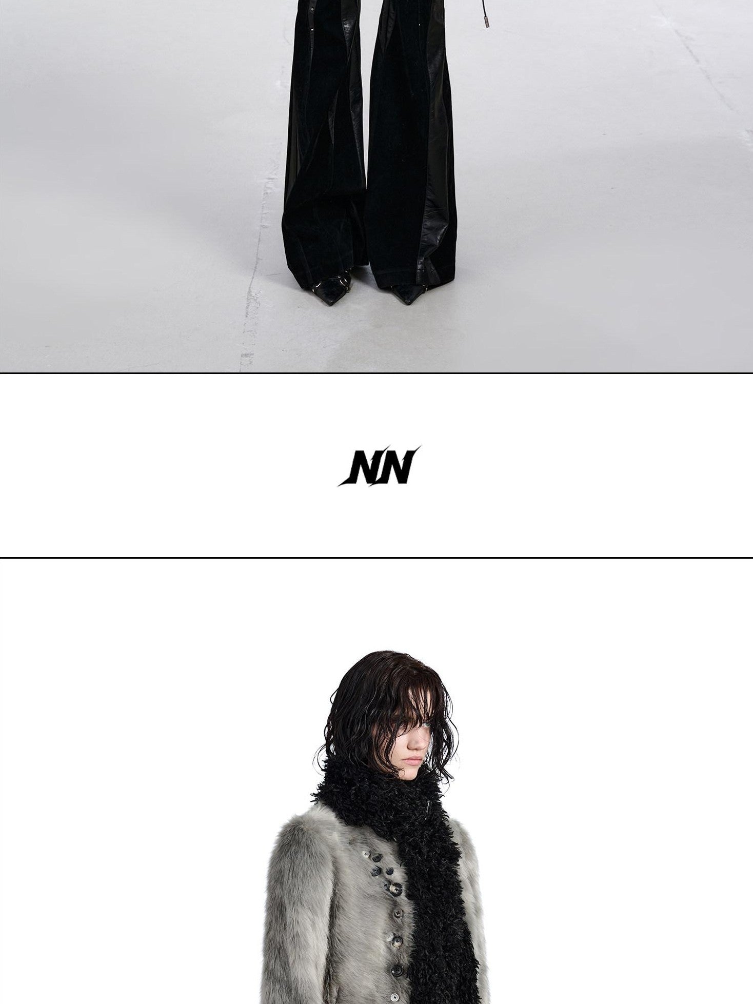 NORTH NODE Faux Fur Patchwork Handmade Buttons Lapel Women&