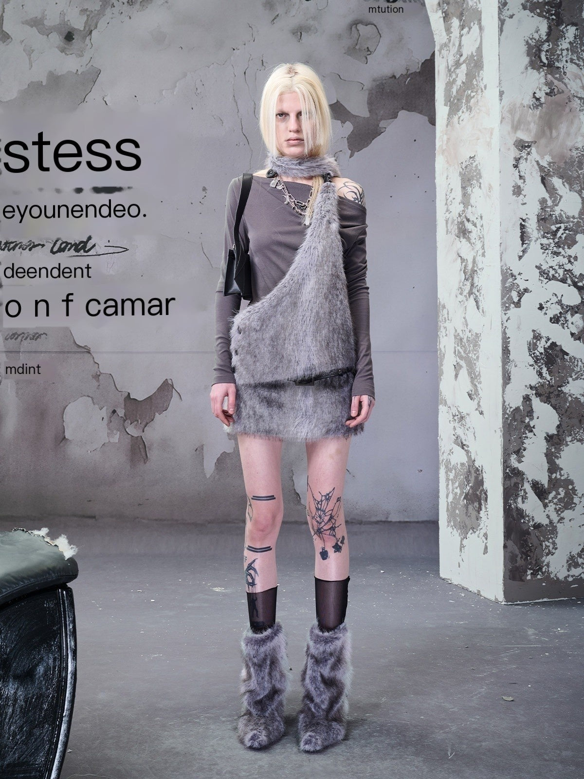 NORTH_NODE_Faux_Fur_Patchwork_One_Shoulder_Punk_Women&