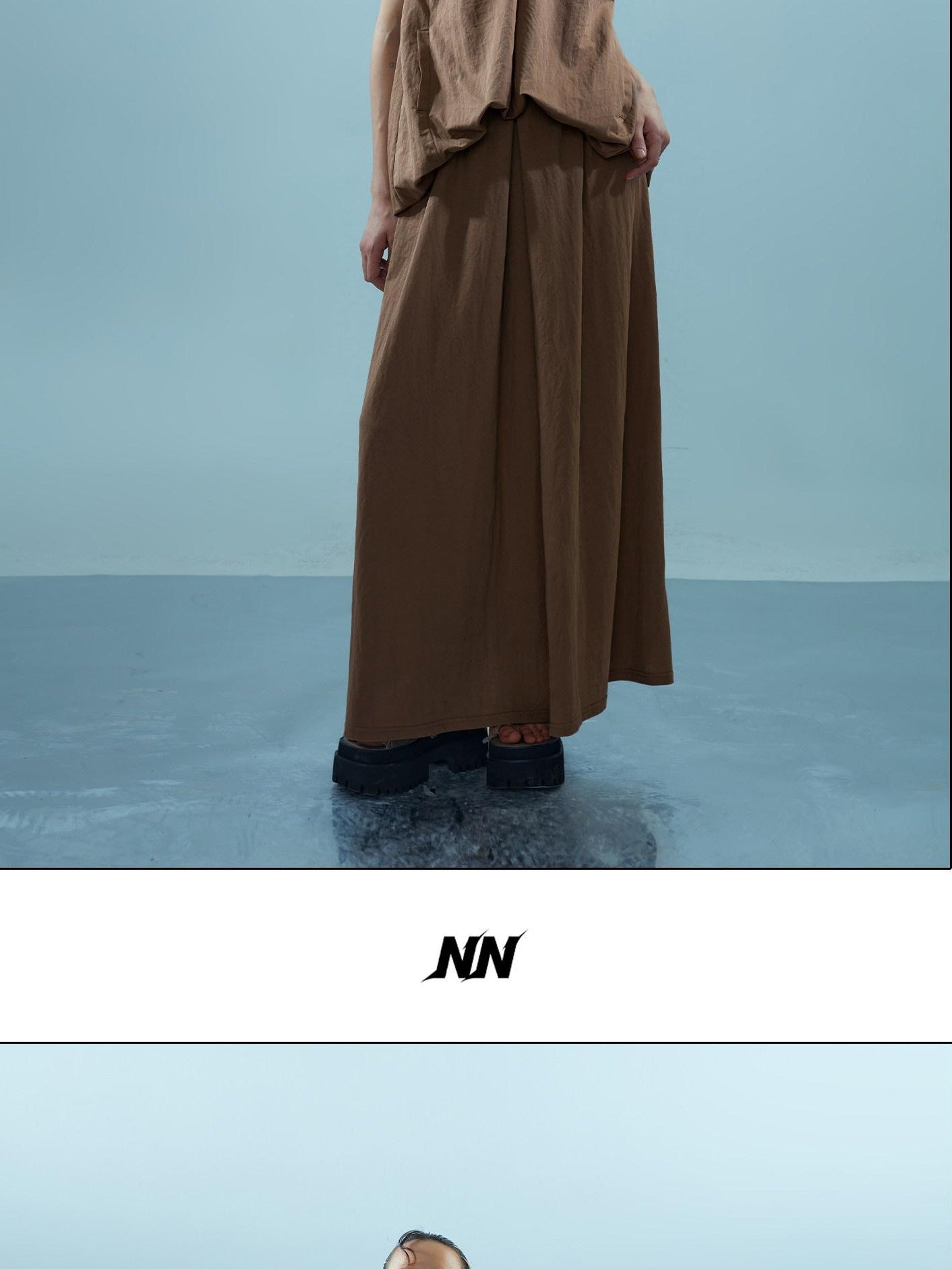 NORTH NODE Faux Two Piece V-neck Figure Flattering Women&