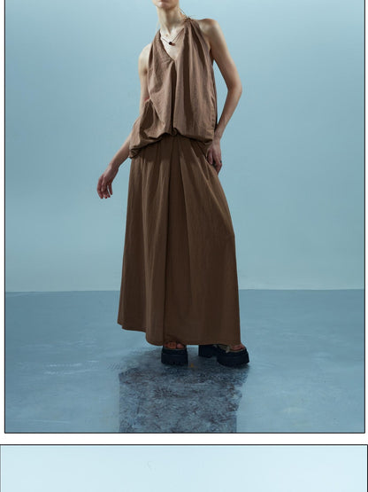 NORTH NODE Faux Two Piece V-neck Figure Flattering Women&