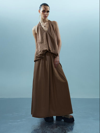 NORTH NODE Faux Two Piece V-neck Figure Flattering Women&