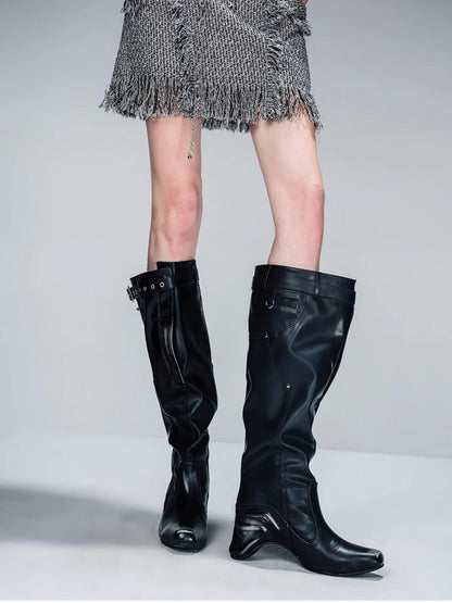 NORTH NODE Fringe Tassel Boucle Jacket And Skirt Women&