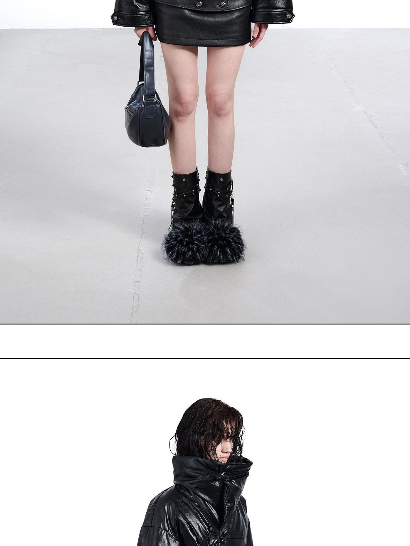 NORTH NODE Frog Button Chinese Style 90 White Duck Slim Short Lapel Women&
