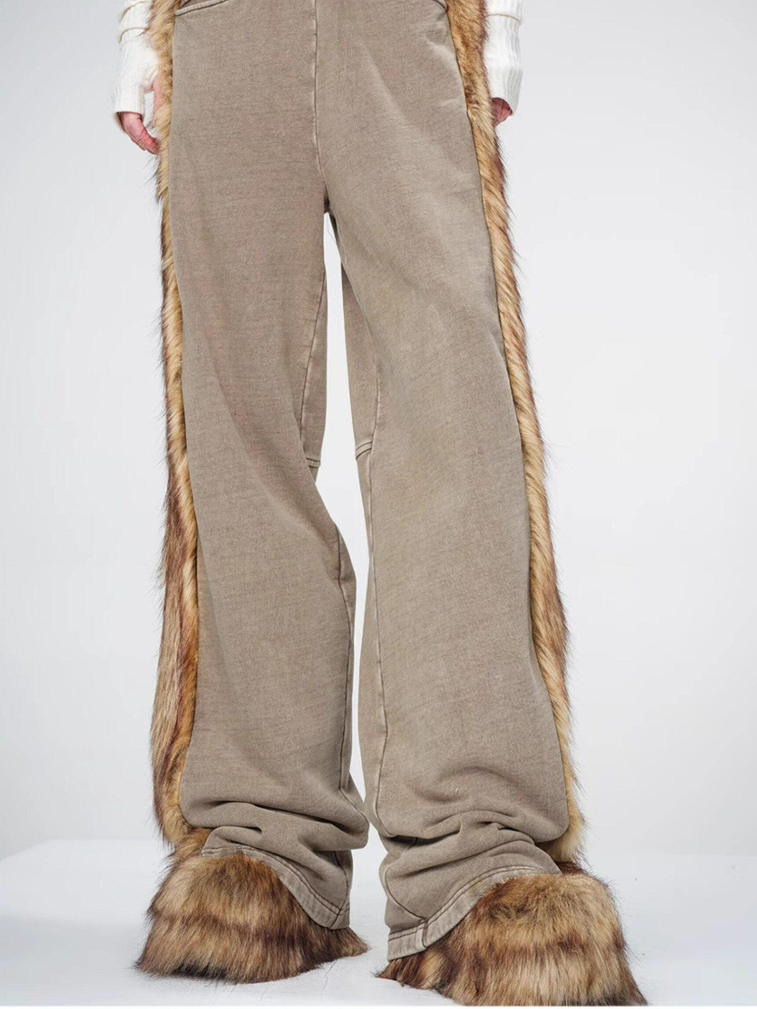 NORTH NODE Fur Collar Washed Quilted Hooded Women&