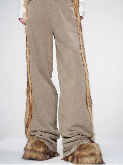 NORTH NODE Fur Collar Washed Quilted Hooded Women&