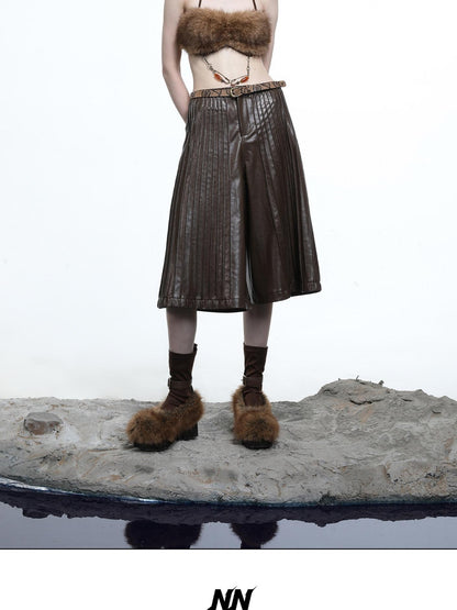 NORTH NODE Fuzzy Chain Beaded Patchwork V-neck Women&