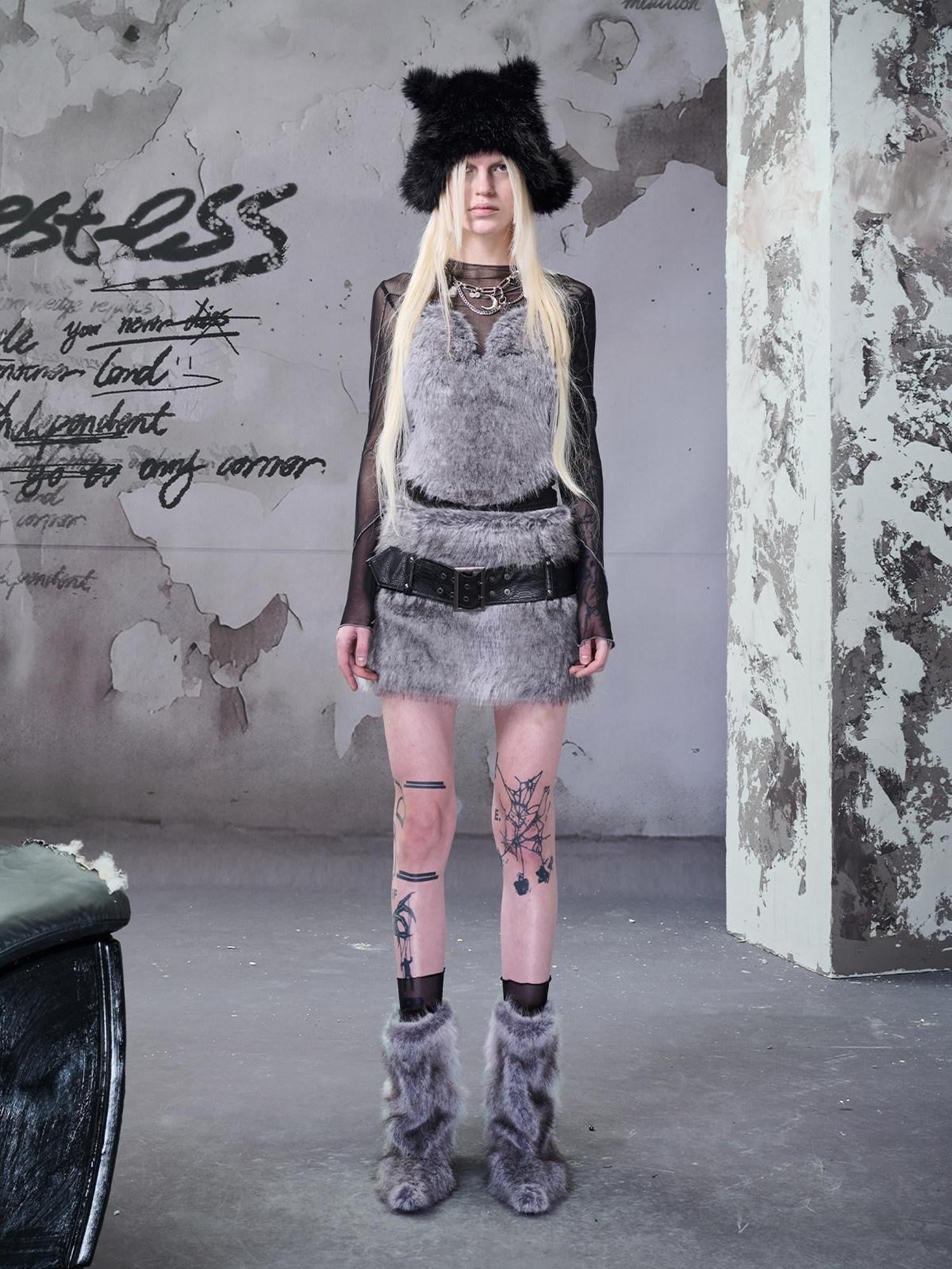NORTH NODE Fuzzy Mesh Splice Women&