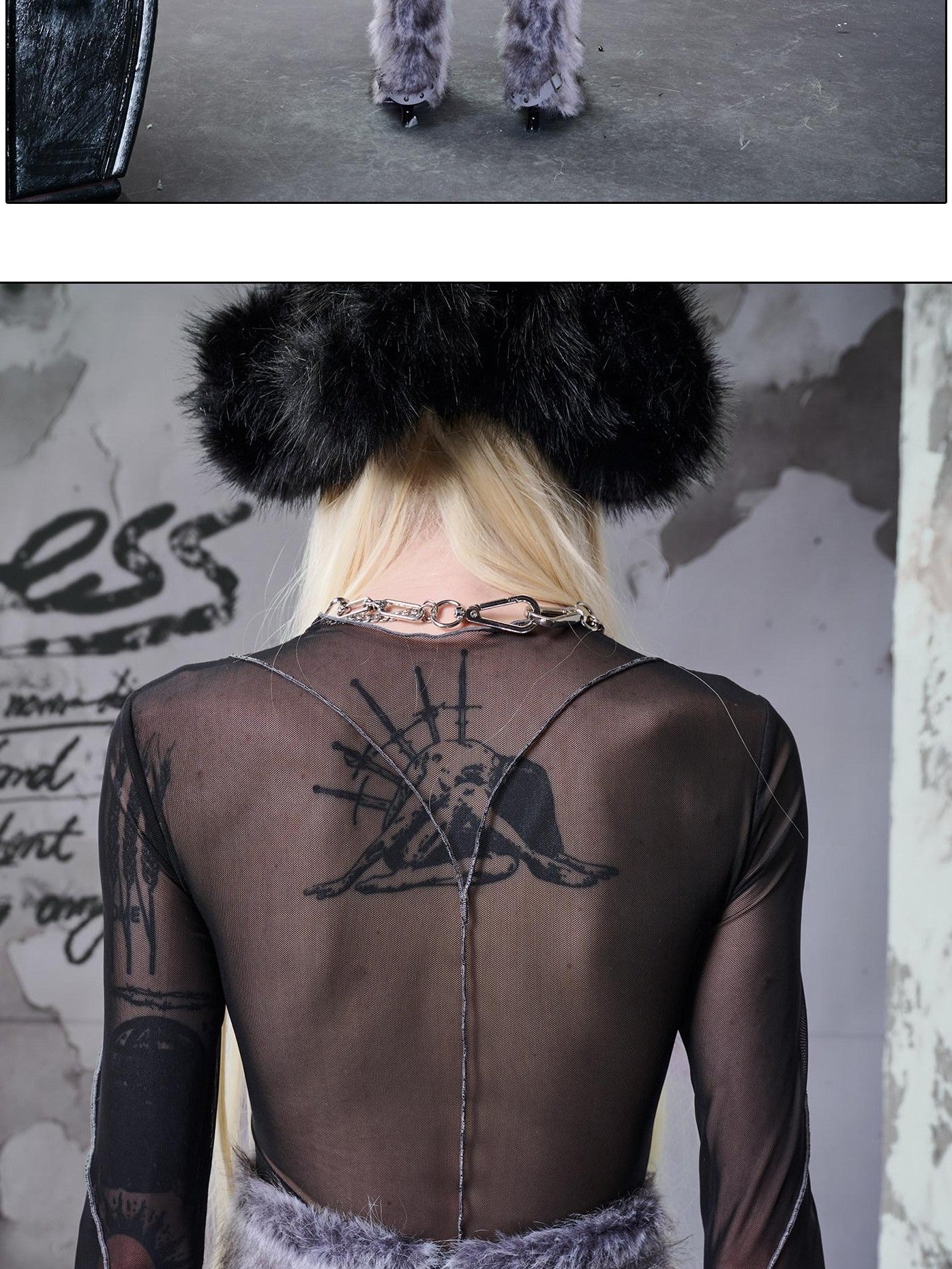 NORTH NODE Fuzzy Mesh Splice Women&