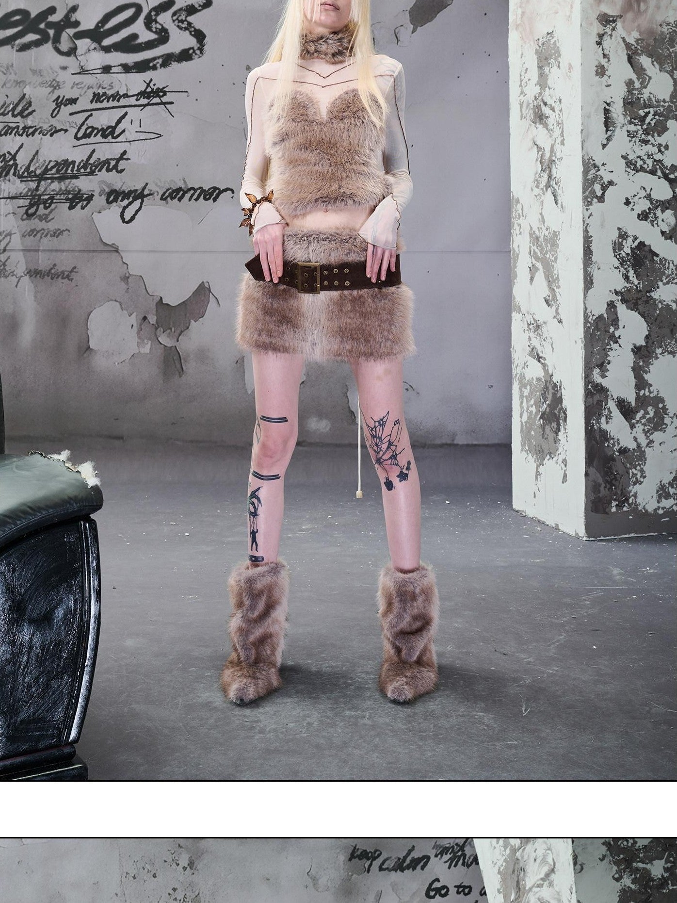 NORTH NODE Fuzzy Mesh Splice Women&