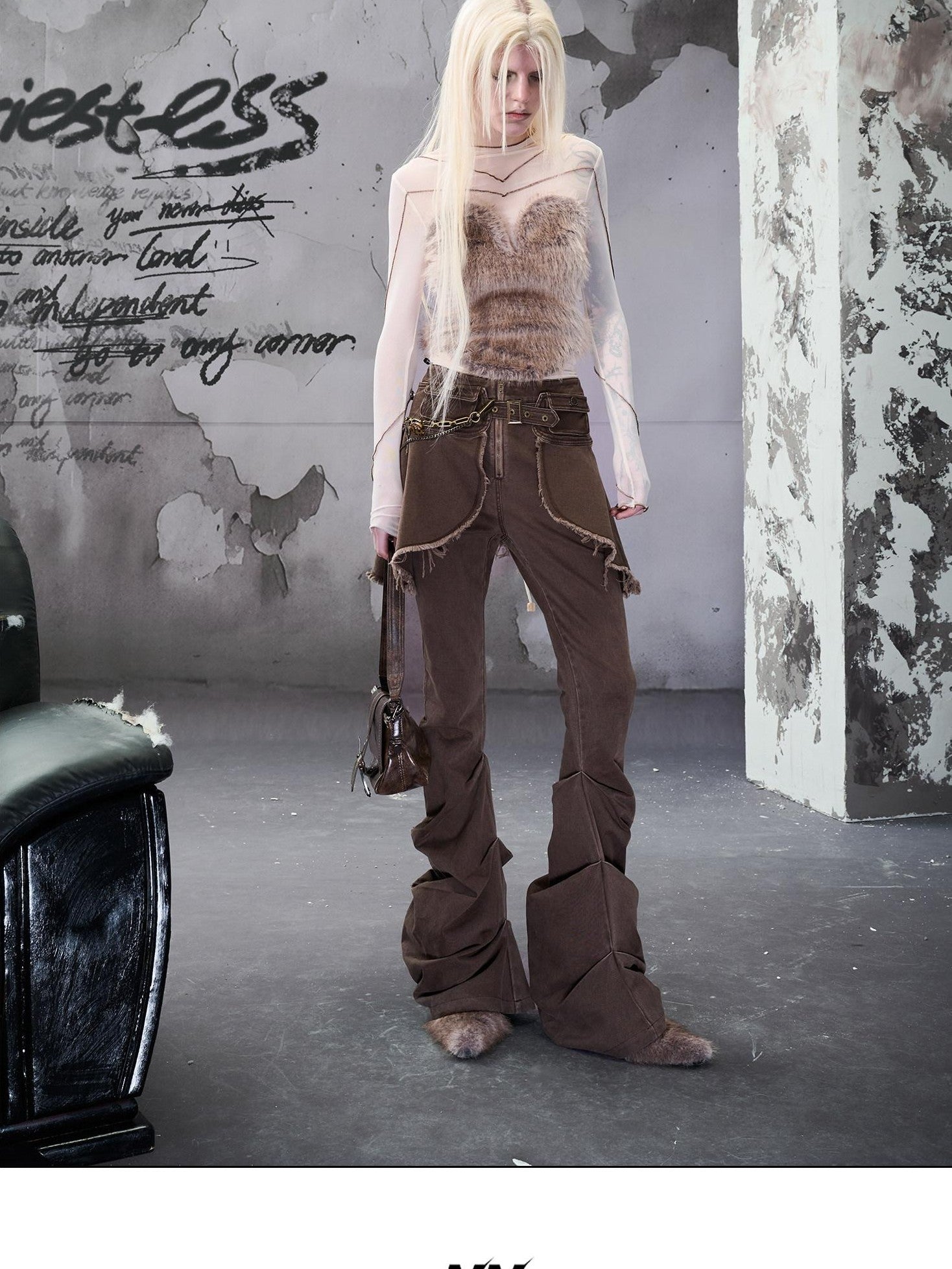 NORTH NODE Fuzzy Mesh Splice Women&