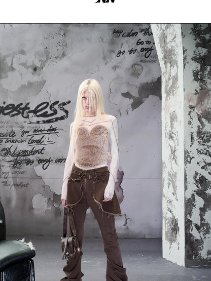 NORTH NODE Fuzzy Mesh Splice Women&