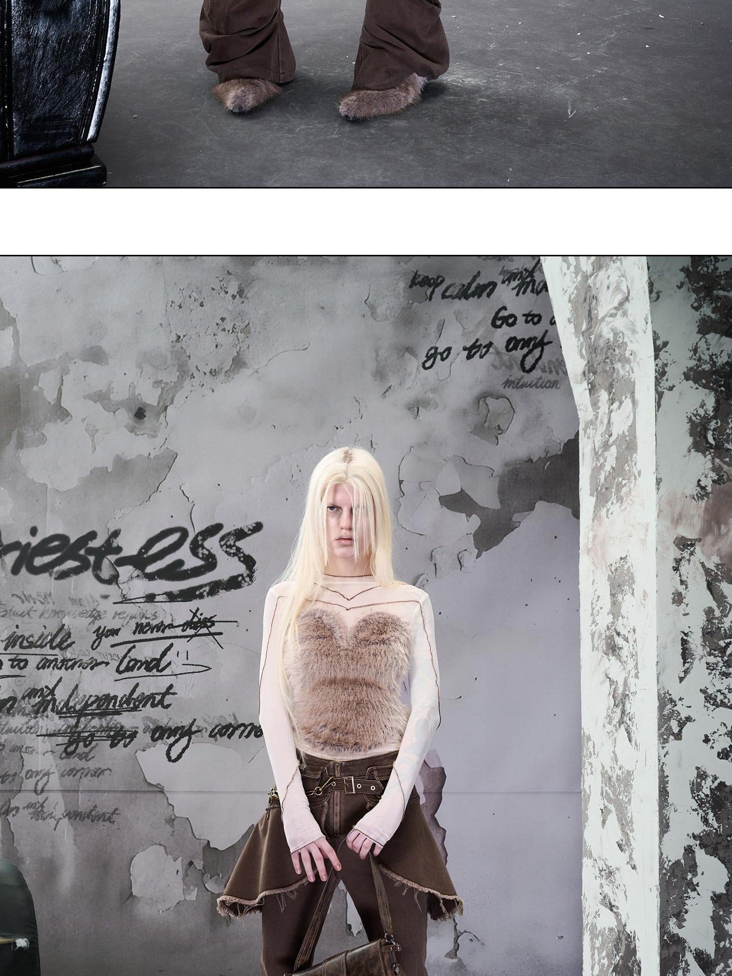 NORTH NODE Fuzzy Mesh Splice Women&