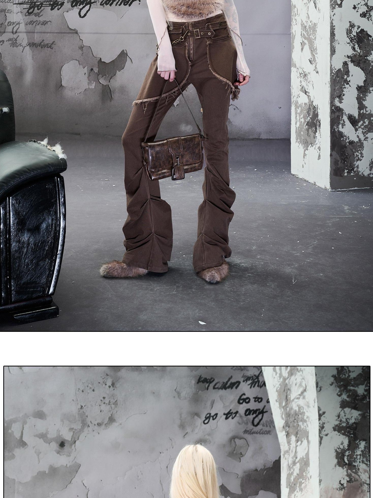 NORTH NODE Fuzzy Mesh Splice Women&
