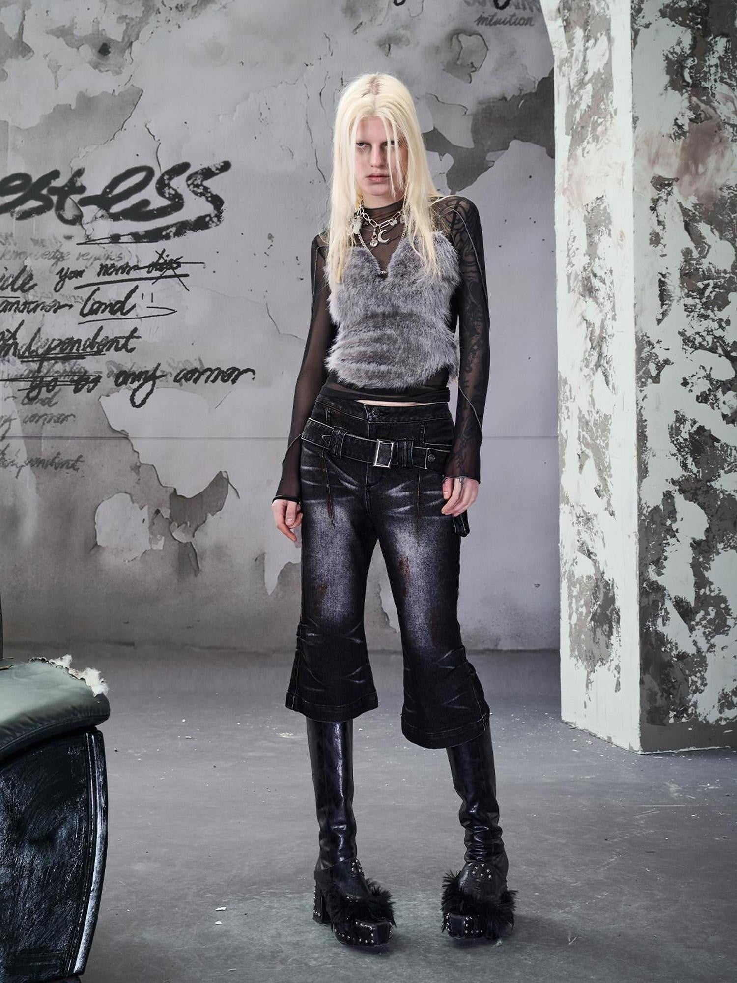 NORTH NODE Fuzzy Mesh Splice Women&