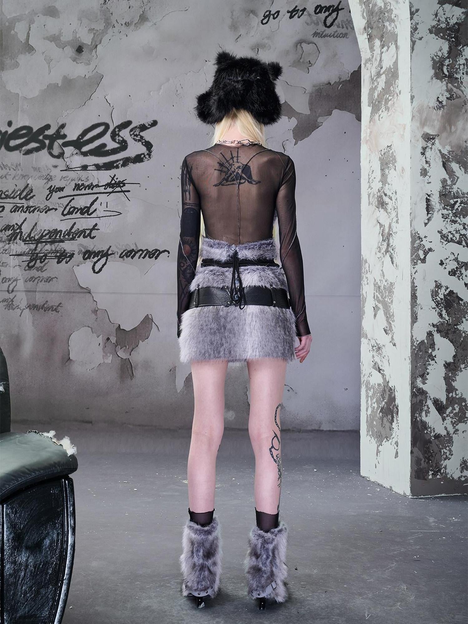 NORTH NODE Fuzzy Mesh Splice Women&