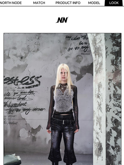 NORTH NODE Fuzzy Mesh Splice Women&