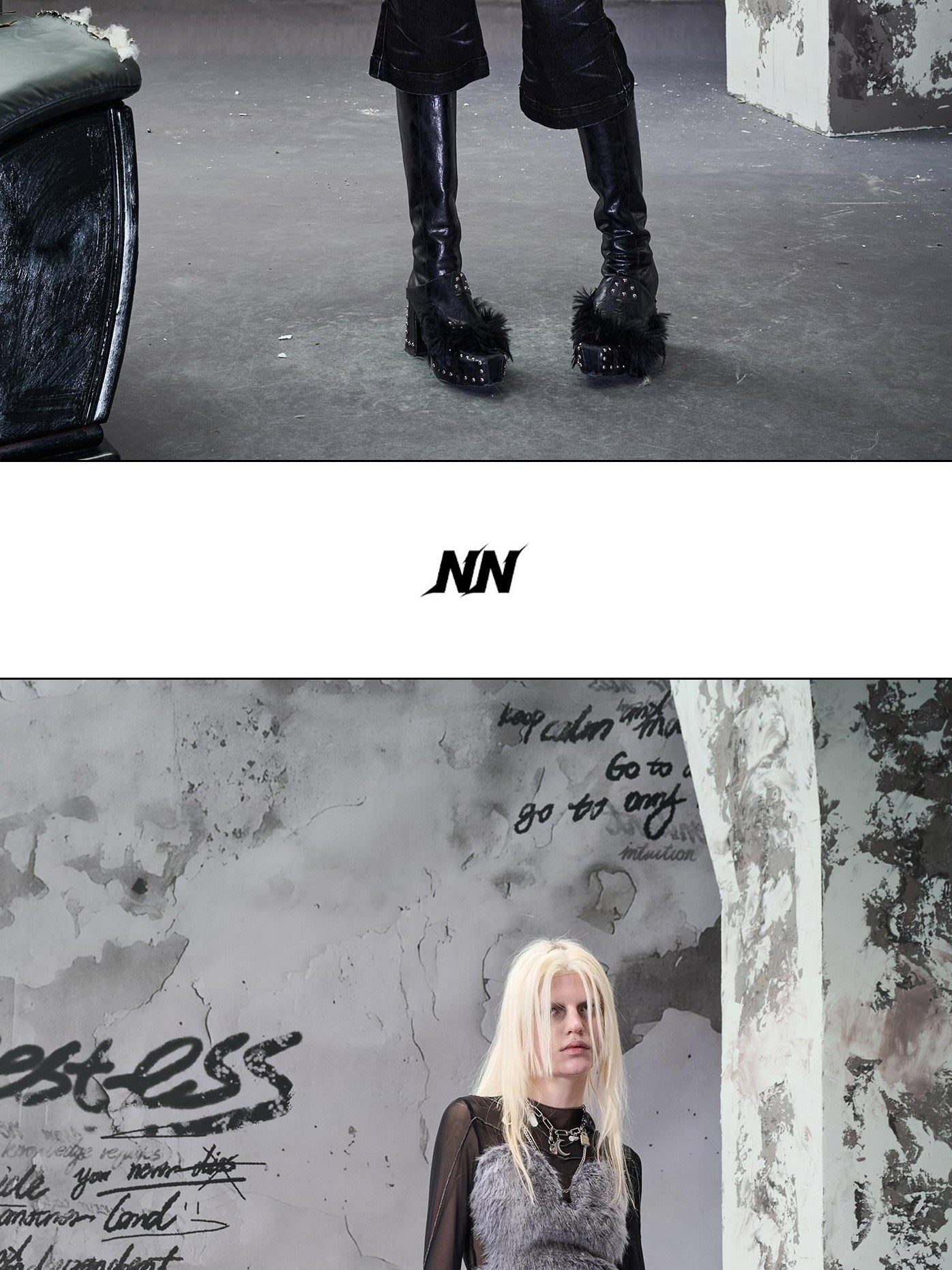 NORTH NODE Fuzzy Mesh Splice Women&