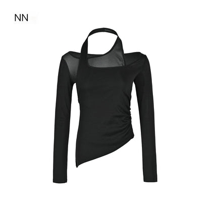 NORTH_NODE_Halter_Patchwork_Colorblock_Faux_Layered_Women&