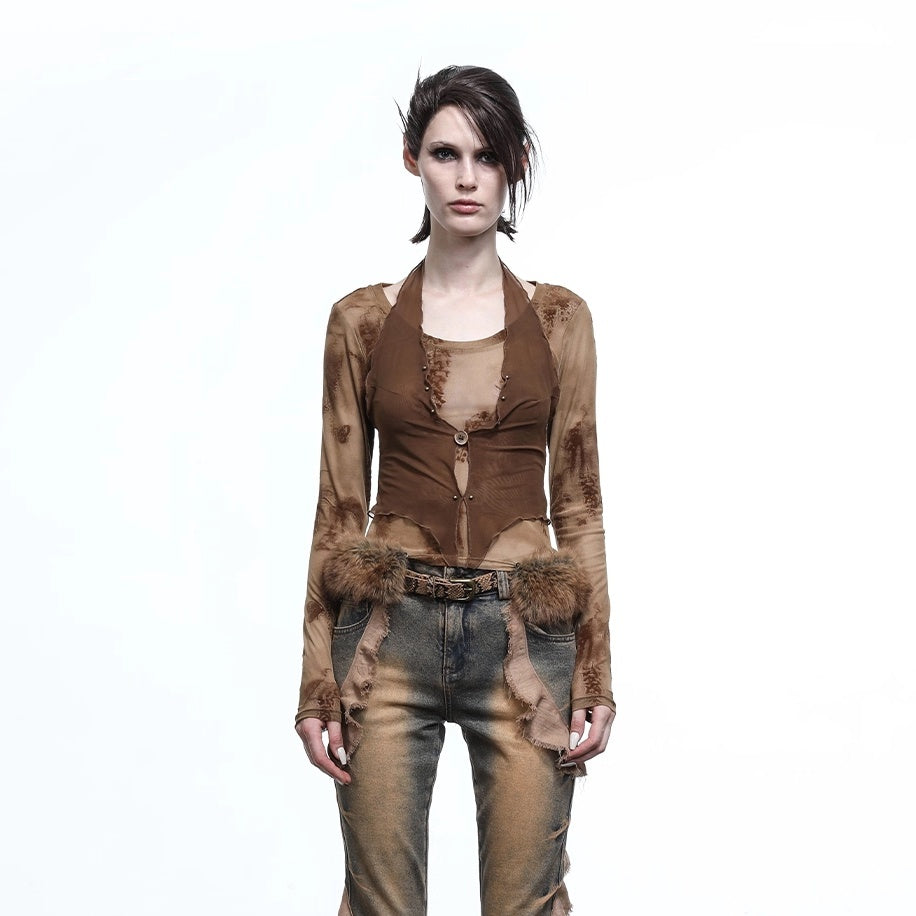 NORTH_NODE_Halter_Splice_Mesh_Faux_Layer_Removable_Trim_Women&