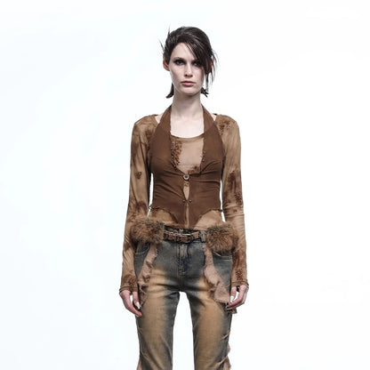 NORTH_NODE_Halter_Splice_Mesh_Faux_Layer_Removable_Trim_Women&